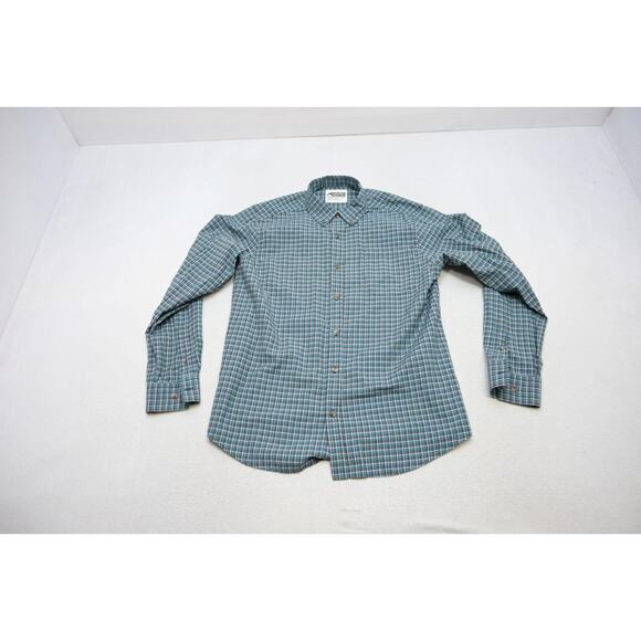 Mountain Khaki Classic Fit Plaid Camp Button Up Long Sleeve Shirt Mens Sz Large - Picture 5 of 10
